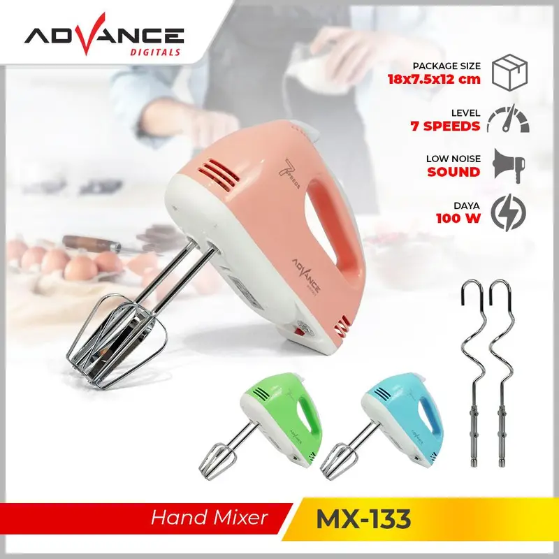 【small appliances】Advance Hand Mixer mixer tangan Automatic Mixer Electric Egg Beater tidak tipe ido Pengaduk Mesin 0