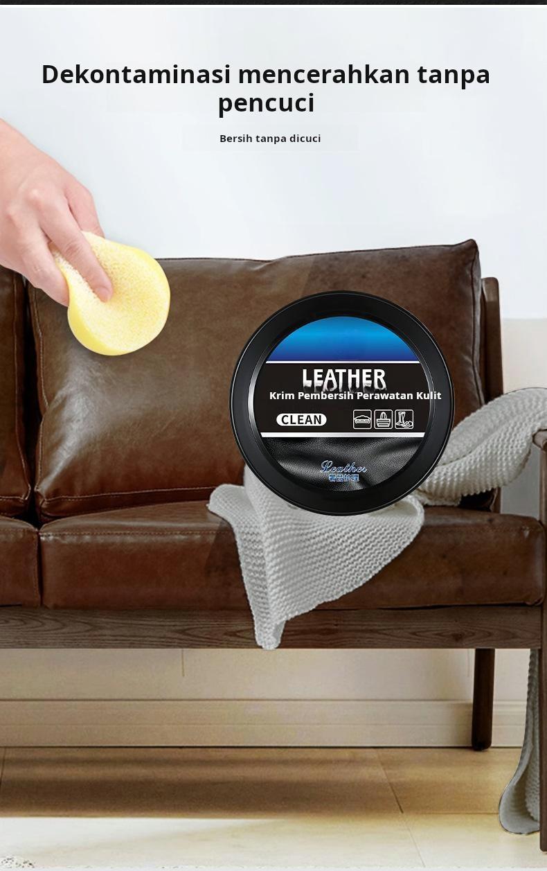Krim Pembersih Kulit Interior Mobil Barang Impor Lilin Khusus untuk Perawatan Kulit Sepatu dan Tas Kulit Krim Pembersih Perawatan Barang Kulit