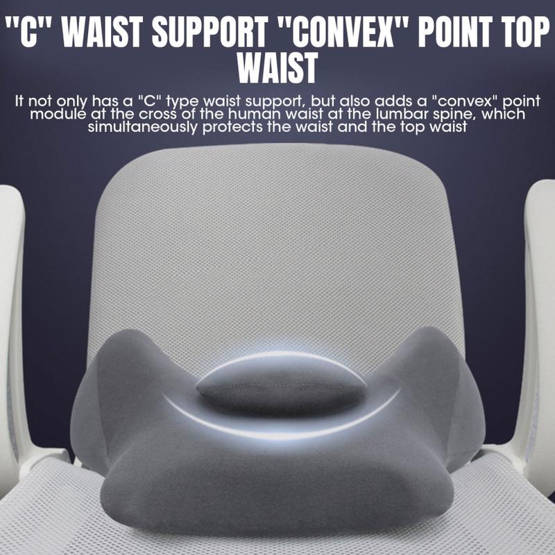 Product Introduction of Memory Foam Waist Pillow Car Lumbar Support Cushion Driver Auto Seat Back Cushion Waist Support Relieve igue 35