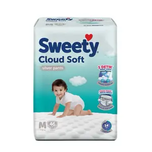 Sweety Silver Pants Soft Cloud S38 / M46 / L40 / XL32 Popok Celana [MINIMAL PEMBELIAN 2 BALL]