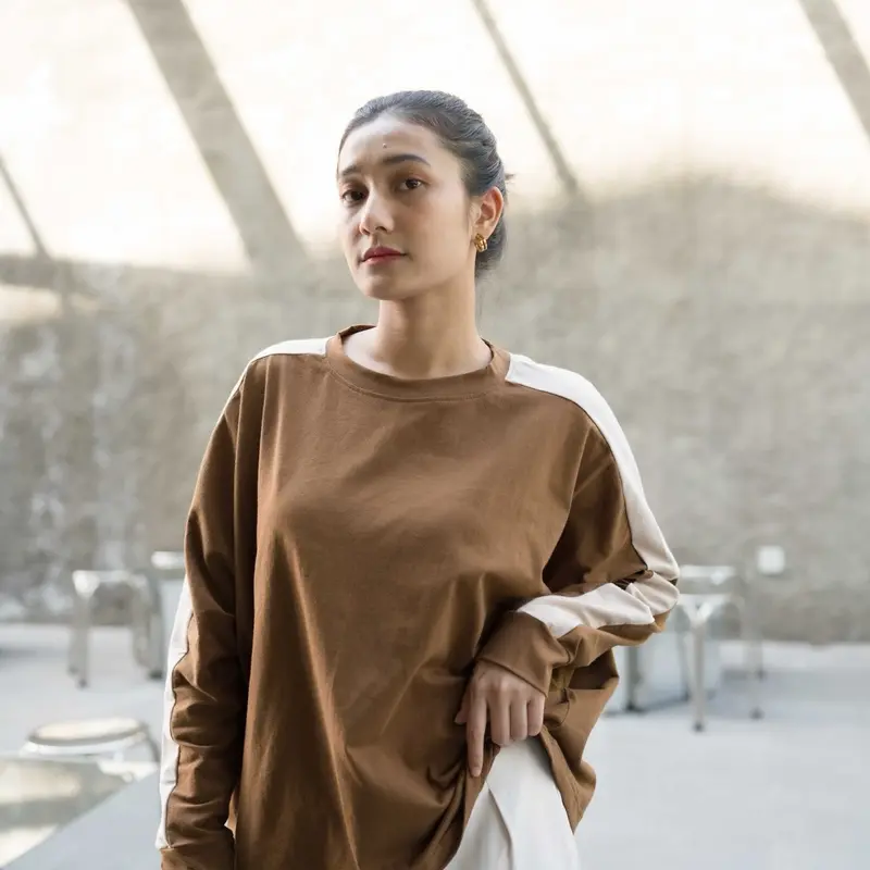 Alisha two tone blouse by monicathelabel 2