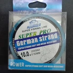 AQUASEA Tali Pancing Nilon Germany Strand Pro 200m Alat Ikan Joran Umpan