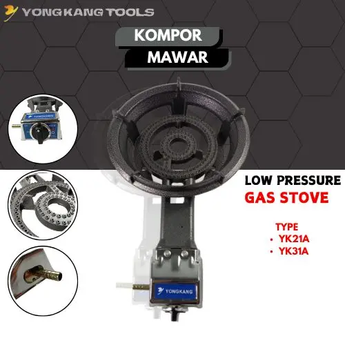 Progas Kompor Gas Cor Komersial 1 Tungku Mawar 21A Type P-31A 0