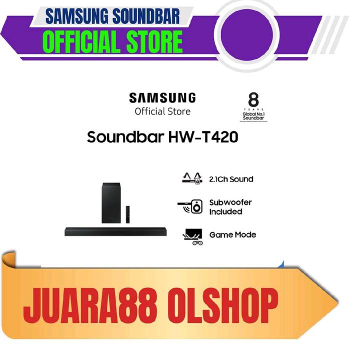 Gambar SAMSUNG SOUNDBAR HW-T420 2.1CH SOUNDBAR SAMSUNG DOLBY DIGITAL HWT420 HW T420 dari Juara88 olshop Kota Bekasi Tokopedia