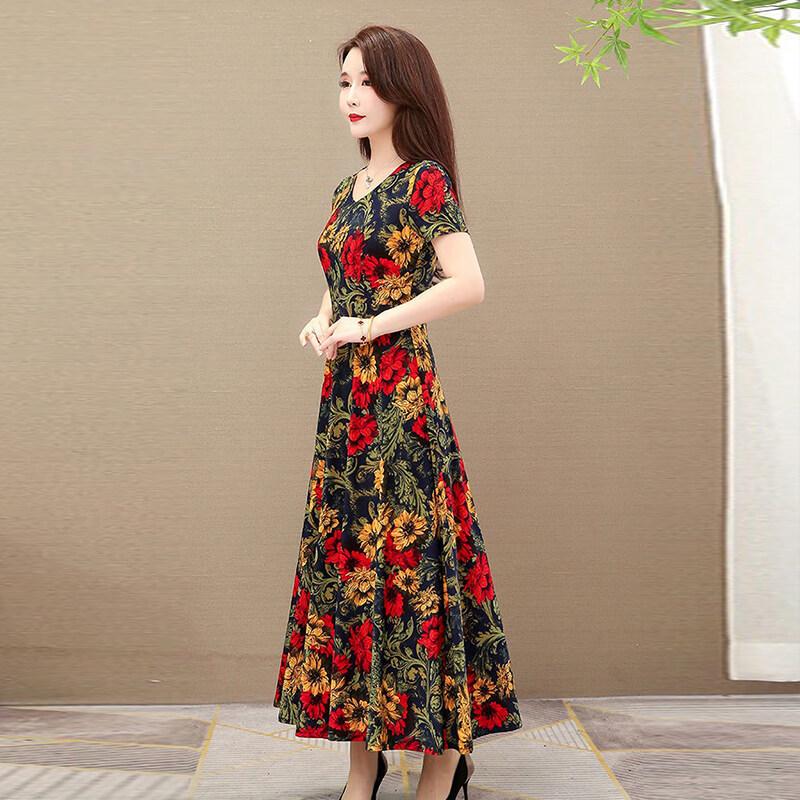 Váy Bầu, Dài Tay, Cổ Tròn, Thoải Mái, Váy Lớp Nền Mềm Mại 8