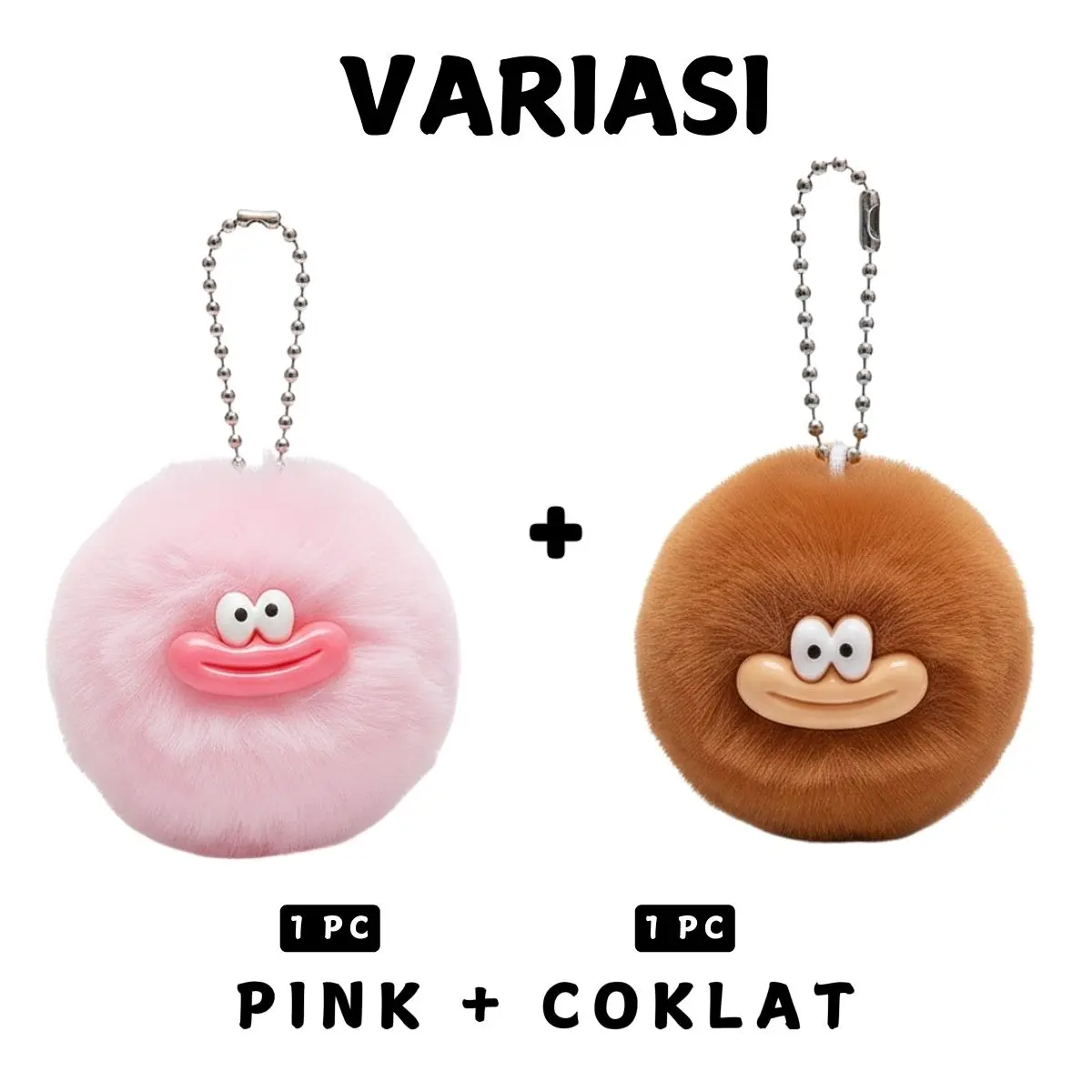 (C) PINK + COKLAT