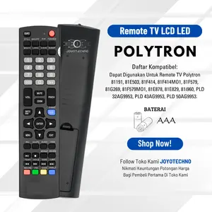 Remote Pengganti TV Polytron LED LCD POLYTRON 81I191 / 81i191 CINEMAX / BAZZOKE / PLD 40B880 32AG9953