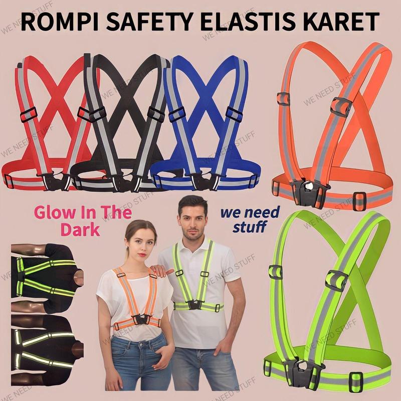 Product Introduction of Rompi Safety V Proyek  Bangunan Karet Elastis Reflective Glow In The Dark  Scotlight 10