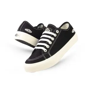 (Eksklusif Tiktokshop Ramadhan) Clearance Sale Ventela Alpha Low Black Natural | Navy | Grey |  Black White | Cream | All Balck Sneakers Shoes Casual