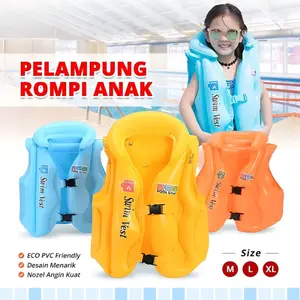Pelampung Rompi Renang Swim Vest Jaket Size M L XL Anak Step ABC Pool School Ban Life