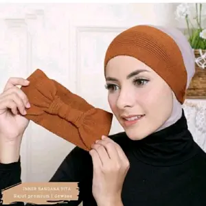 BELI 5 GRATIS 2 CIPUT BANDANA RAJUT PE BELAKANG PITA KARET PREMIUM