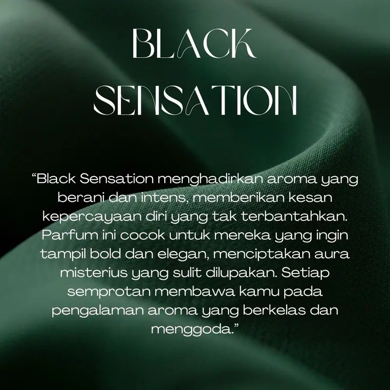 Urbest Original - (Black Sensation) Extrait De Parfume 50 ml (Unisex) Tahan Lama - Garansi Wangi 1