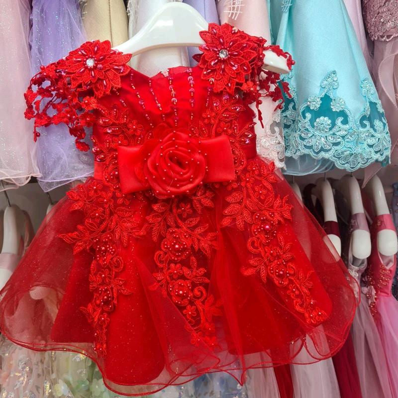 GAUN NATAL ANAK BABY SUPER MEWAH /GAUN PESTA ANAK MEGAR 1-4 TH 4