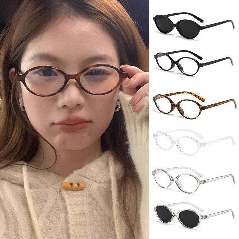 Kính Cổ Điển Gọng Nhỏ Retro Chống Tia UV Unisex Gọng Oval Thời Trang AC PC 54mm x 42mm Bảo Vệ Mắt Chống Xanh Da Trời Ánh Sáng