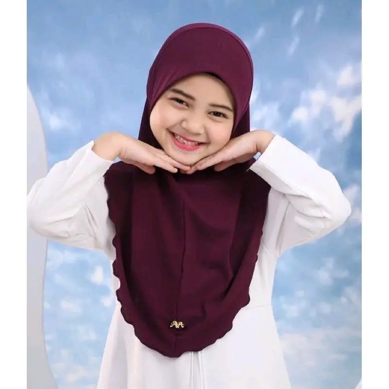 NEW TUDUNG SARUNG LAYLA MOSSCREP BUDAK/ ANAK2