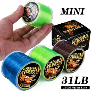 Sougayilang senar Tali pancing nilon monofilamen biru hijau coklat 150m 5-31LB