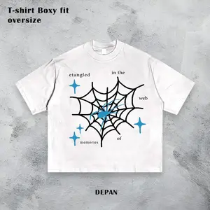 T-Shirt Boxy Fit Oversize Cotton Combed 24s | MEMORIES | WHITE AND BLACK