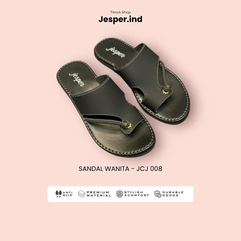 Sandal perempuan jepit anti slip tertutup JCJ 008-009