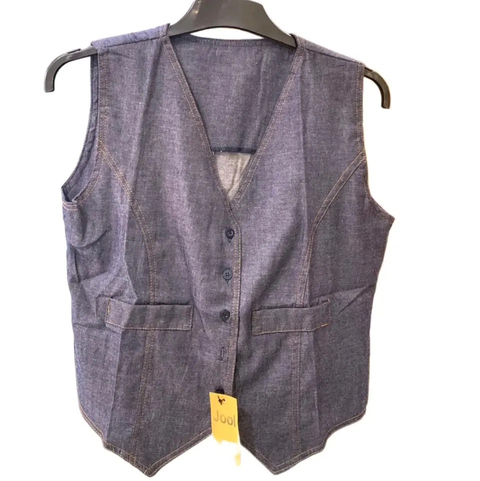 Denim vest, atasan wanita jeans  Rompi