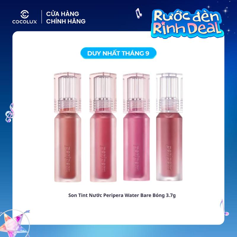 Son Tint Nước Peripera Water Bare Bóng Nhẹ 3.7g