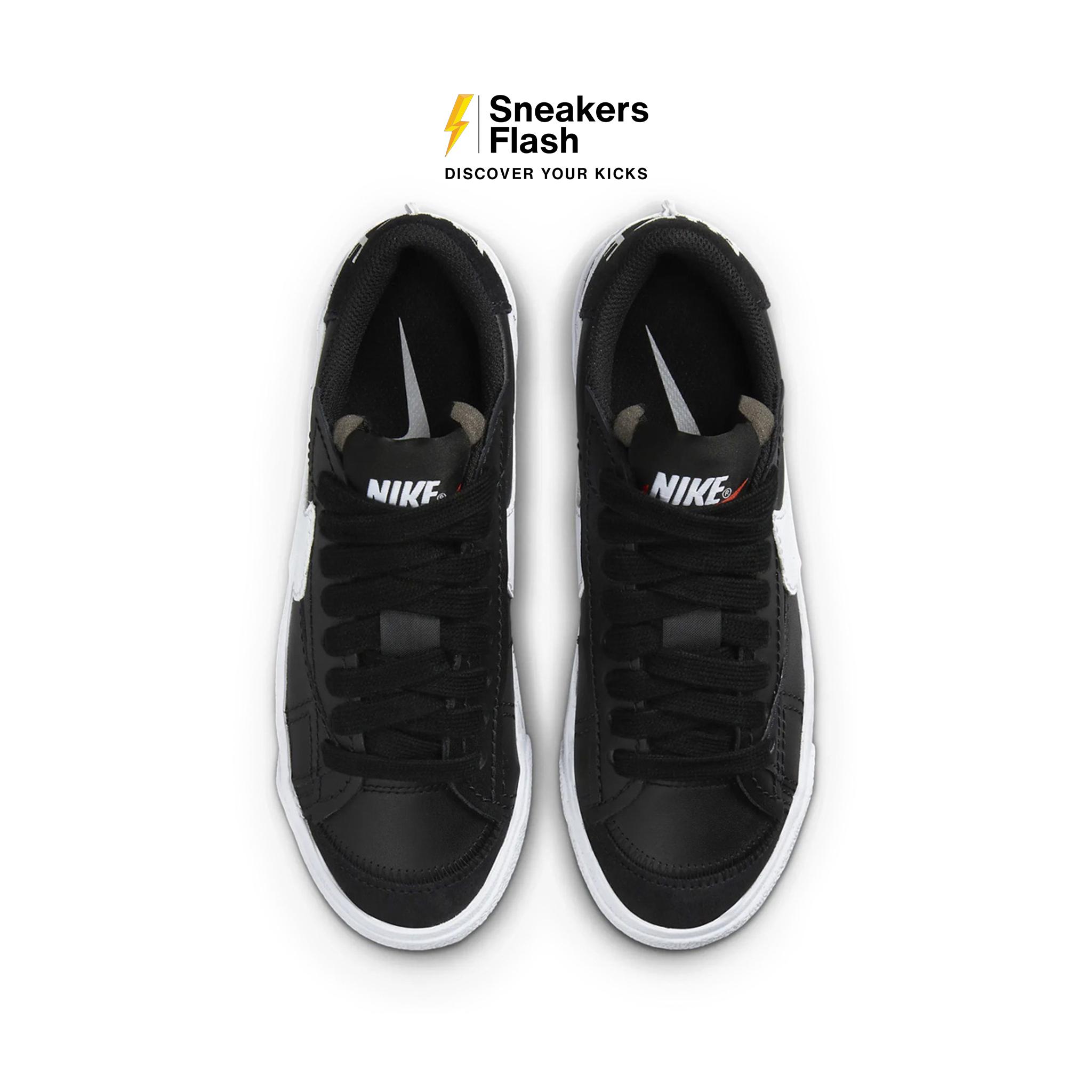 NIKE Blazer Low 77 Jumbo Black White Sail - DQ1470002 hover