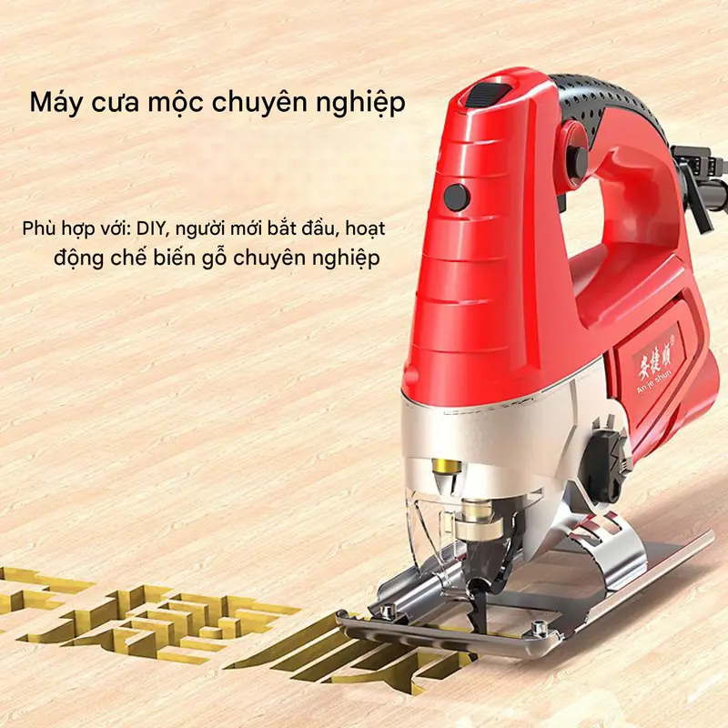 【REAIM】Máy Cưa Lọng Công Nghiệp 600W - Giải Pháp Cắt Gỗ, Nhôm, Nhựa Chuyên Nghiệp | Công Suất Mạnh Mẽ, Tốc Độ Điều Chỉnh 0-3000 Vòng/Phút, Hệ Thống Giảm Rung Độc Quyền, An Toàn Tuyệt Đối Cho Mọi Công Trình 7