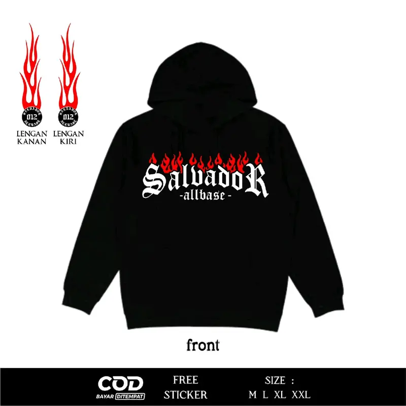 Hoodie Reflektif Salvador The Unbeatable Gangster Desain Baru By Sweapo 1
