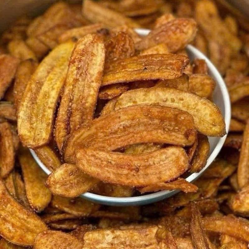 ( Deal Tặng ) 1 Kg Chuối Sấy Mè Ngon Ngọt Túi Zip - Food Ăn Vặt Đồ Ăn Nhẹ Khô Snack