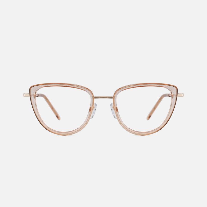 TIJN Aubrey Vintage Glasses in Cat-Eye Frame Trendy Versatile Style for Female Male Daily Use Work School cat  eye 5
