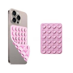 Soporte para teléfono de silicona con ventosa, 1 unidad de soporte para teléfono de mano de doble cara, Accesorios para teléfono para selfies y videos, Base