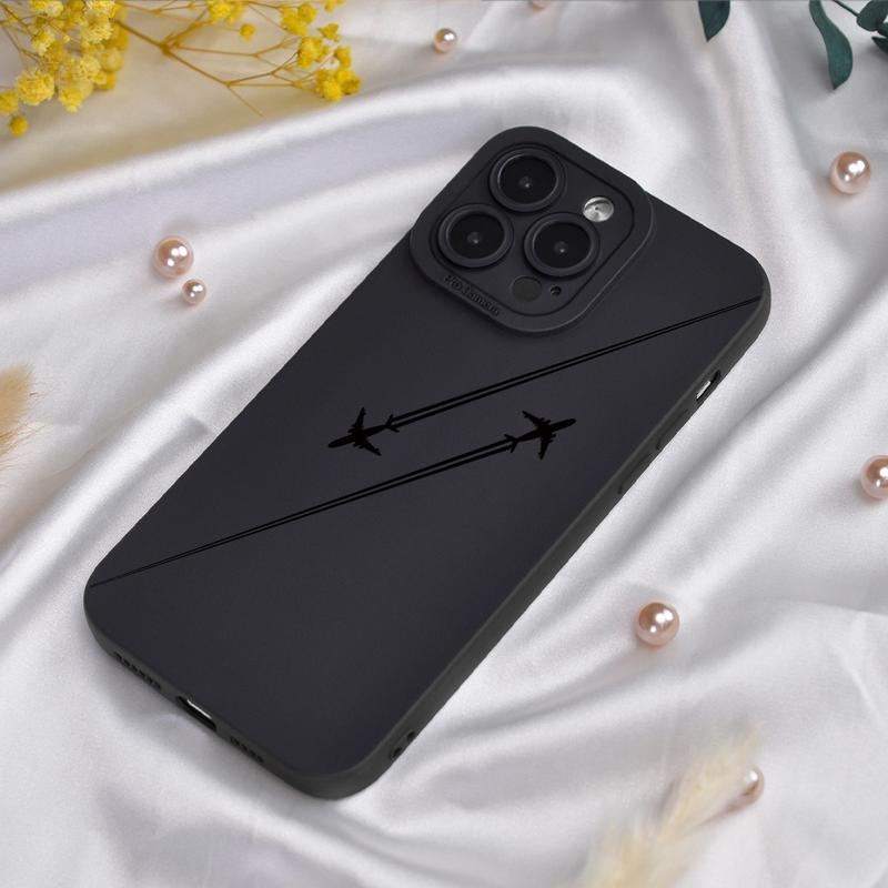 Product Introduction of Ốp Điện Thoại, Họa Tiết Máy Bay, Tương Thích Với iPhone 15 Pro / 14 / 13 / 12 / 11 Pro Max / Xs Max, Chống Sốc, 6 / 7 / 8Plus, Đơn Giản, Xr / X / Xs, Ốp Bảo Vệ, 12 / 13Mini 7
