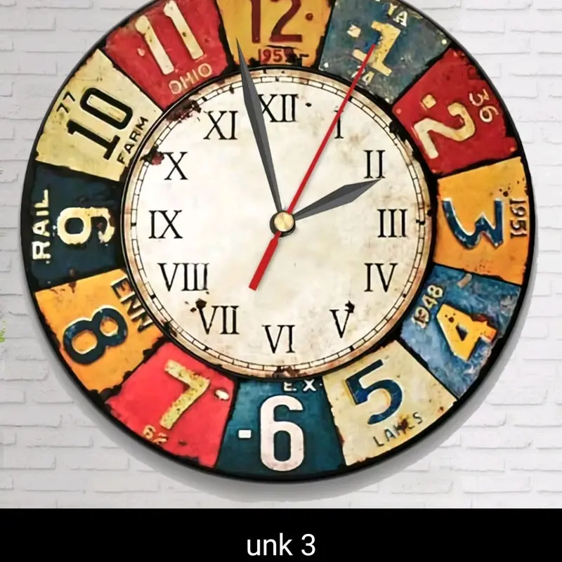 JAM DINDING VINTAGE UNIK / JAM DINDING KLASIK / WALL CLOCK (COD) 1