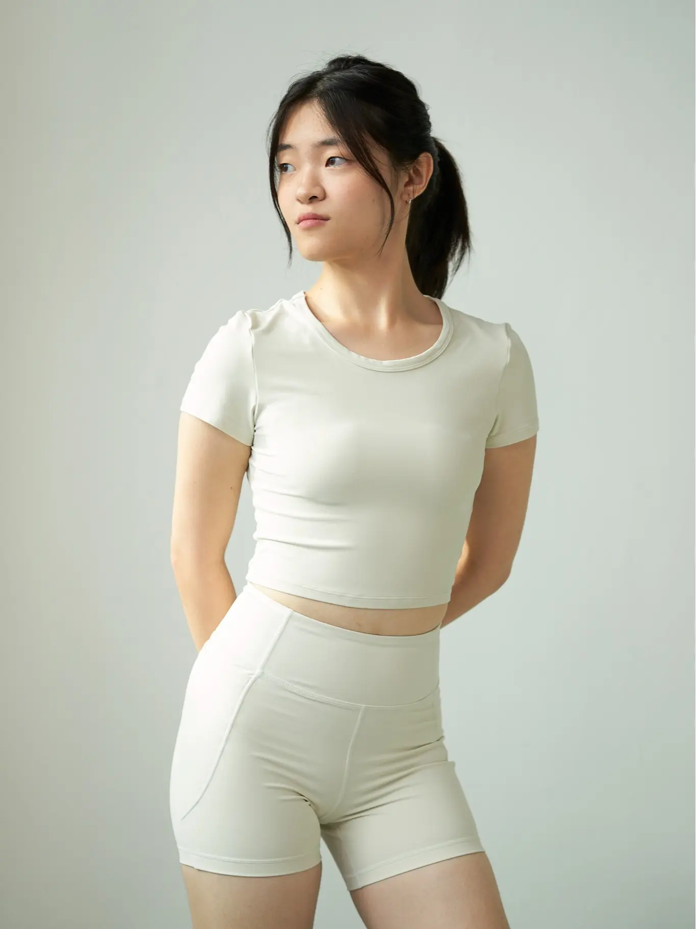 Mellow Cropped Tee, Gymwear, Buttery Smooth, Breathable