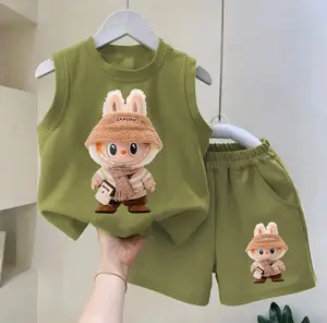 Setelan Baju Anak Motif Viral Lekbong Unisex 1-5 Tahun Katun Laki-Laki Parsel Bunda Perempuan Cewek fasion winspector putih
