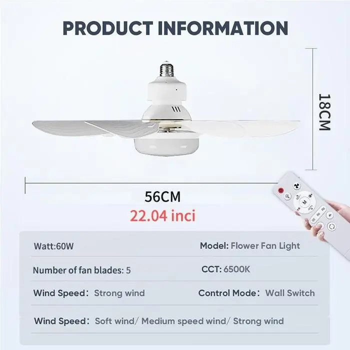 Putih mutiara-56CM（60W）