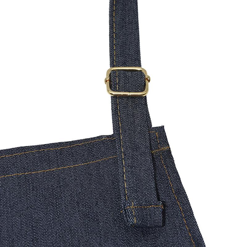 Tạp dề làm tóc Denim, dây đeo cổ và eo có thể điều chỉnh, có túi chống tĩnh điện, có thể gập lại, chống mài mòn, thích hợp cho tiệm làm tóc, khăn choàng, vải 4