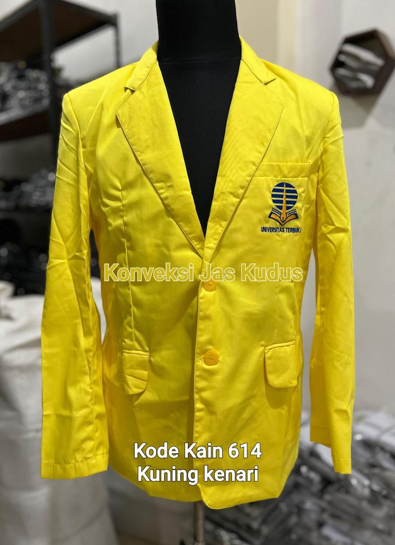 Jas UT Universitas Terbuka Kancing Logo Kuning Kenari Kain 614 - Shop ...