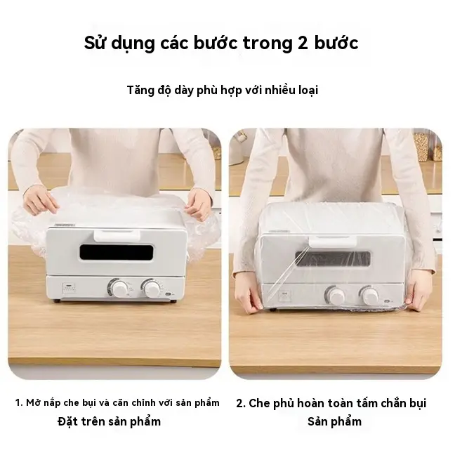 Tấm Che Bụi Dùng Một Lần Thích Hợp Cho Lò Vi Sóng, Chống Thấm Nước, Chống Dầu, Nắp Dày, Thích Hợp Cho Thiết Bị Nhà Bếp Và Gia Đình, Thích Hợp Cho Các Thiết Bị Nhỏ Thông Dụng 6
