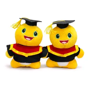 Boneka Wisuda Nailong 15cm Lucu dengan Topi dan Baju Merah Hitam untuk Hadiah Anak Doll Kualitas Terbaik