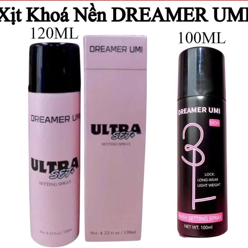 Dreamer Umi - Xịt Khoá Nền Ultra 120ml - Cố Định Makeup Dưỡng Ẩm Làm Mềm Da Kiềm Dầu Hiệu Quả Cho Mọi Loại Da - Cosmetic