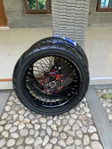 Roda Set Supermoto CRF 150 L Ring 17 Wheelset SUMO Honda CRF Ban IRC Baru