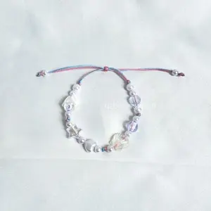 ￼[TG044] 1Pcs - Gelang Mote Tali giok 1mm Premium