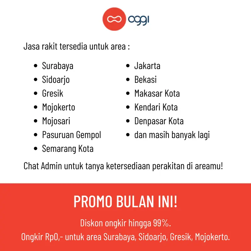 Agio Rea Kitchen Wall 2D - Rak Dapur Minimalis 2 Pintu & Rak Terbuka - Material Particle Board Berkualitas - Desain Elegan & Fungsional - Ukuran 80x40x60cm 7