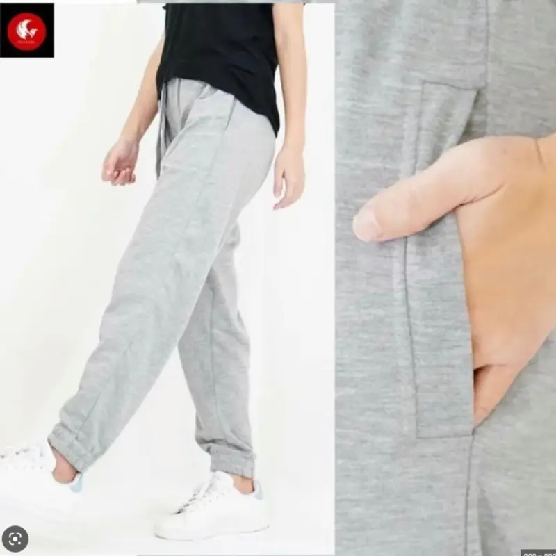 Celana Training Panjang Babyterry polos Tebal Premium pria wanita celana unisex nyaman dipakai olahraga santai sport stylish slim-fit celana jogger Cuci Dingin Extra Small Joggers hypebeast 2