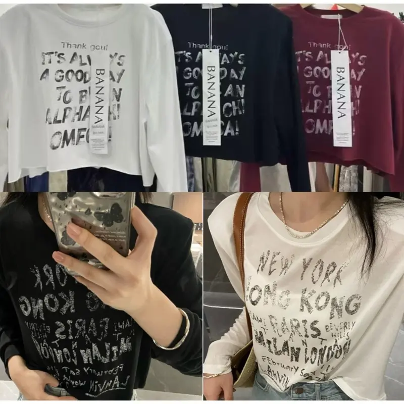 JIZEE- ATASAN WANITA-SWEATSHIRT CROP LANY