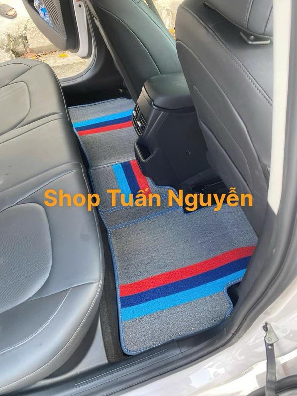 Thảm lót sàn cước dành cho xe 4-7 chỗ màu GHI SỌC có đế chống trượt