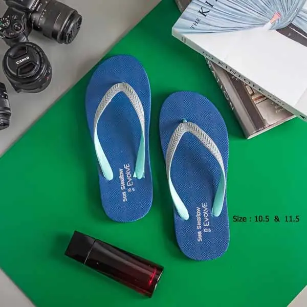 Pria Sandal Jepit Jumbo Sun Swallow Evolve 10.5 dan 11.5 Sendal Karet Hitam Cowok 4