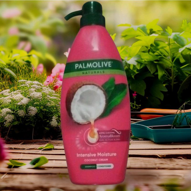 dầu gội xả Palmolive sữa dừa 600ml dưỡng tóc khỏe mượt thơm lâu không cần dầu xả