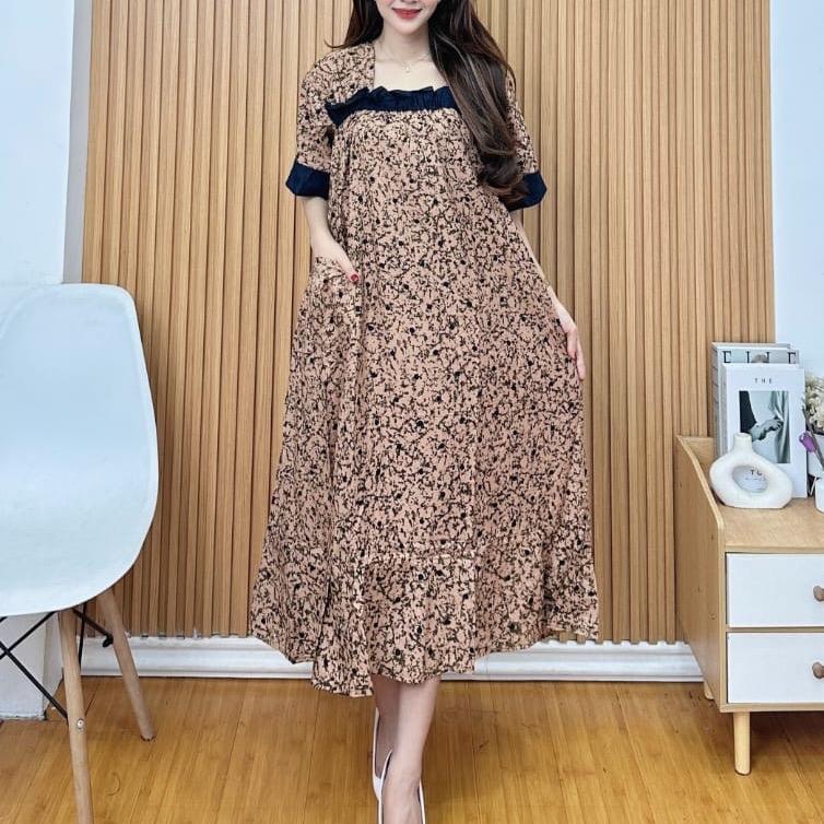 Daster fuji Rempel Bahan Rayon Adem  (Asli Batik Pekalongan ) 1