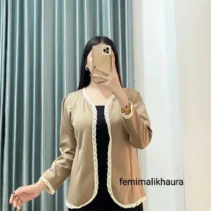 BLAZER POLOS RENDA BAHAN SCUBA / Blezer Polos Scuba premium  Atasan Dewasa Casual